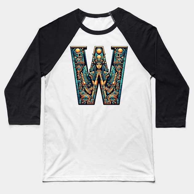 Wadjet shaped letter W Baseball T-Shirt by VuriousArtworks